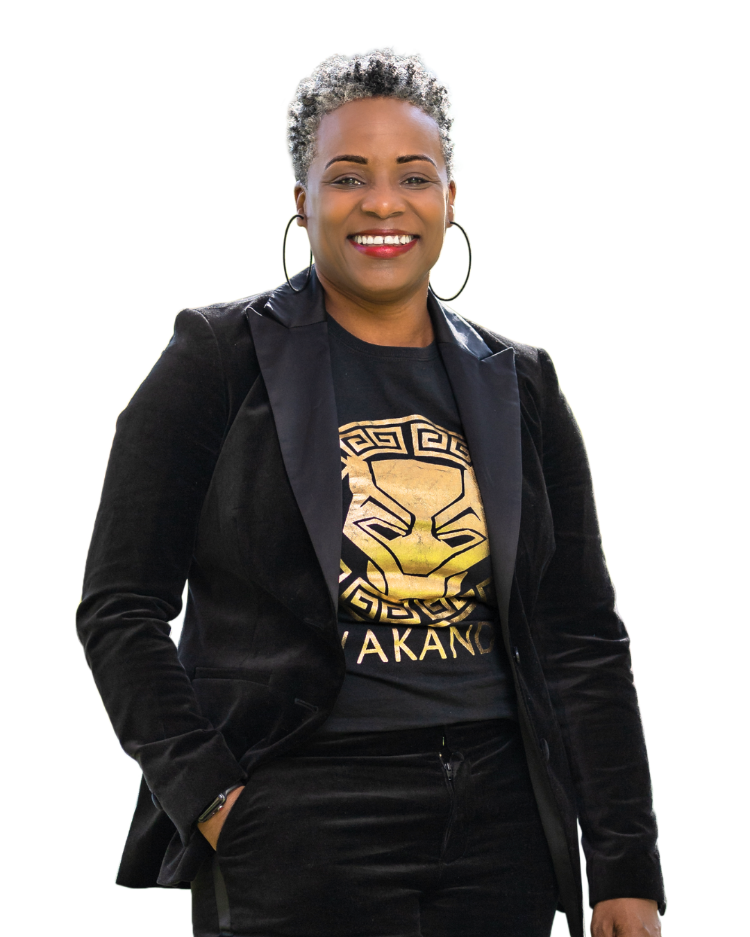 Dr. Temeca Richardson with a smile on her face